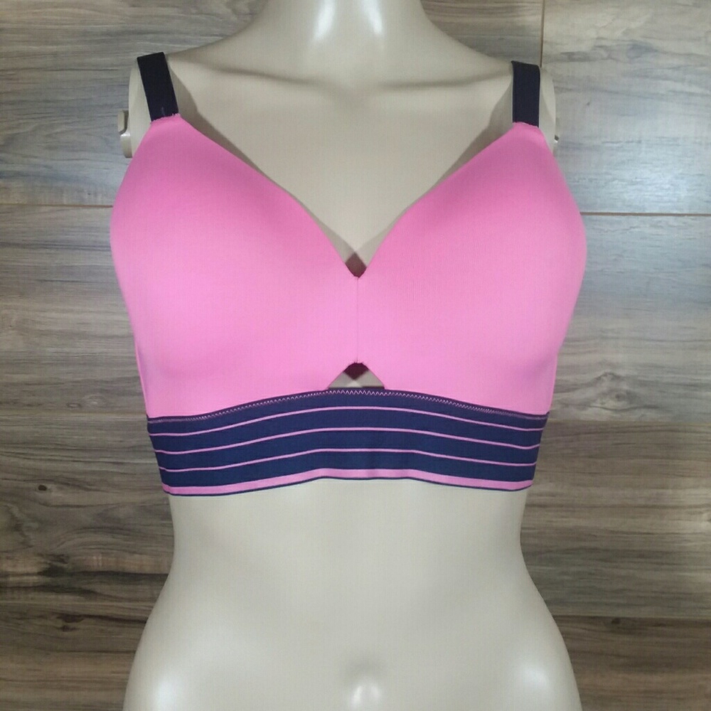 Spanx Workout to Waves Mesh Panel Sports Bra large